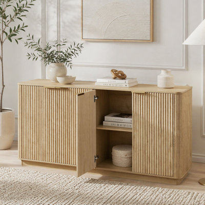 Buffet 63 "à rayures verticales avec rangement