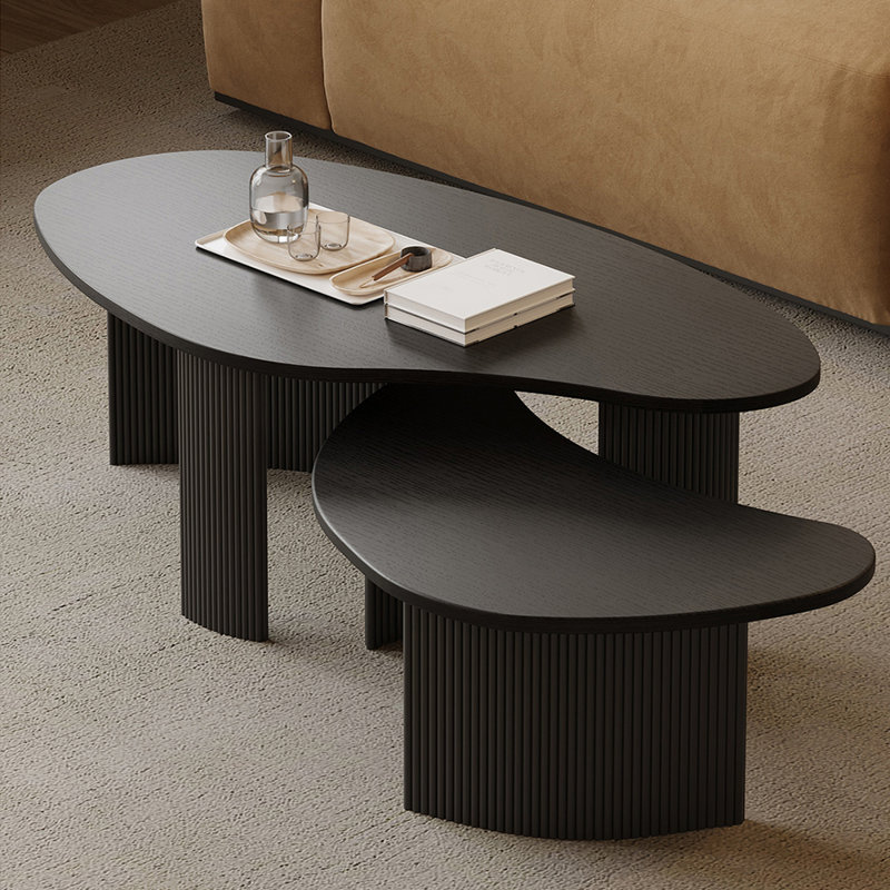 Nordic style black simple coffee tables