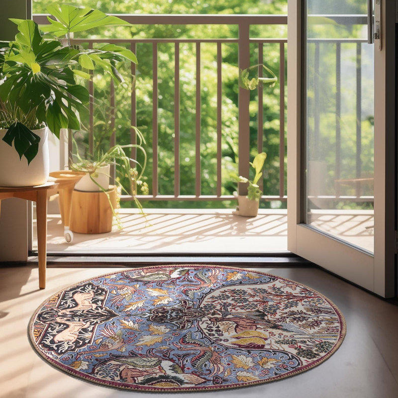 Bungalow Rose Naomi Timeless Rug, Ovale 2 pi x 3 pi 1 po
