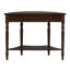 Console Trexm Farmhouse demi-lune avec tiroir et tablette - Espresso rustique pour vestibule, salon, couloir et vestibule - Canapé