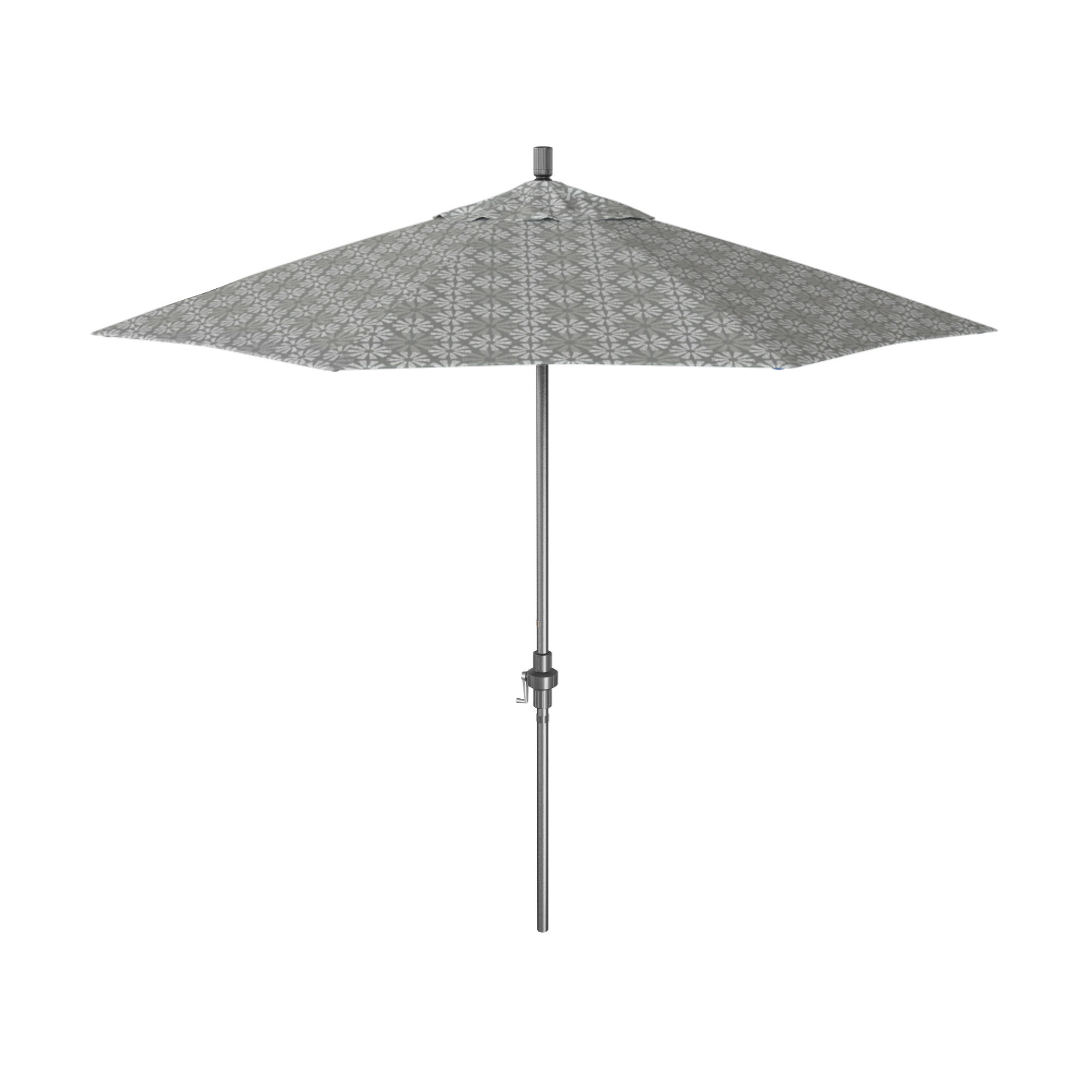 Santana 108'' Outdoor Umbrella, Gray, Spiro Graphite - Pacifica Premium