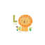 Animal Alphabet L - impression d'art graphique-52873020-52873018-52873019