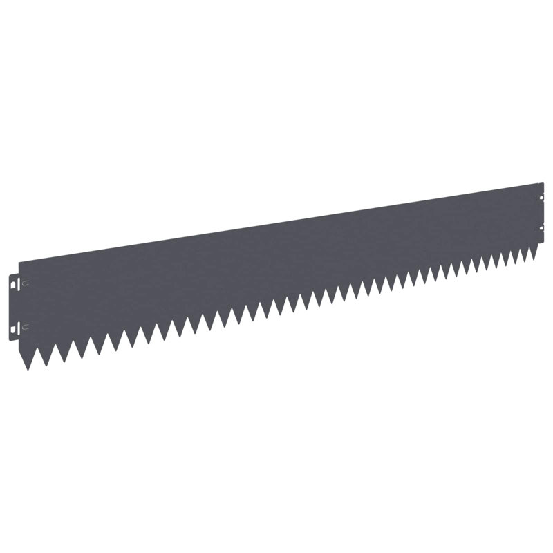 15 cm H x 103 cm W Steel Lawn Edging Fencing