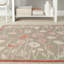 Coreatha Martha Stewart Hand Tufted Wool/Viscose Floral Rug in Cayenne Red-11179782