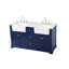 Ensemble de meuble-lavabo double 60 po Pardue-426896450