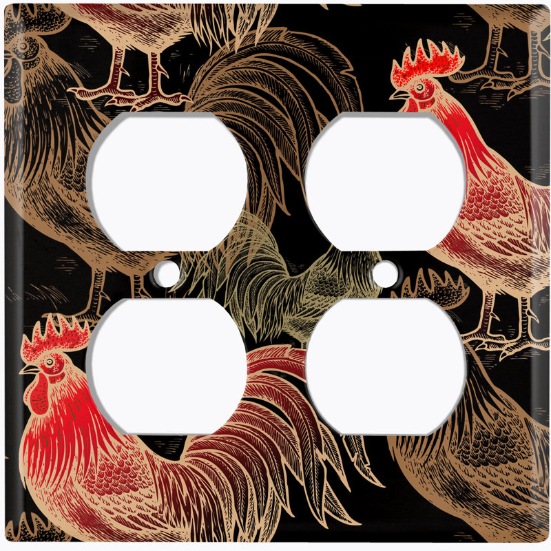 2 - Gang Duplex Outlet Standard Wall Plate