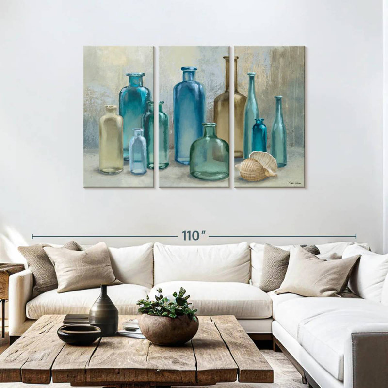 Bouteilles en verre Senne, H 48 po x l 74 po