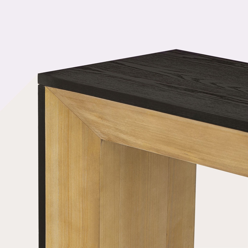 Console Mirod Elegant, Noir / brun