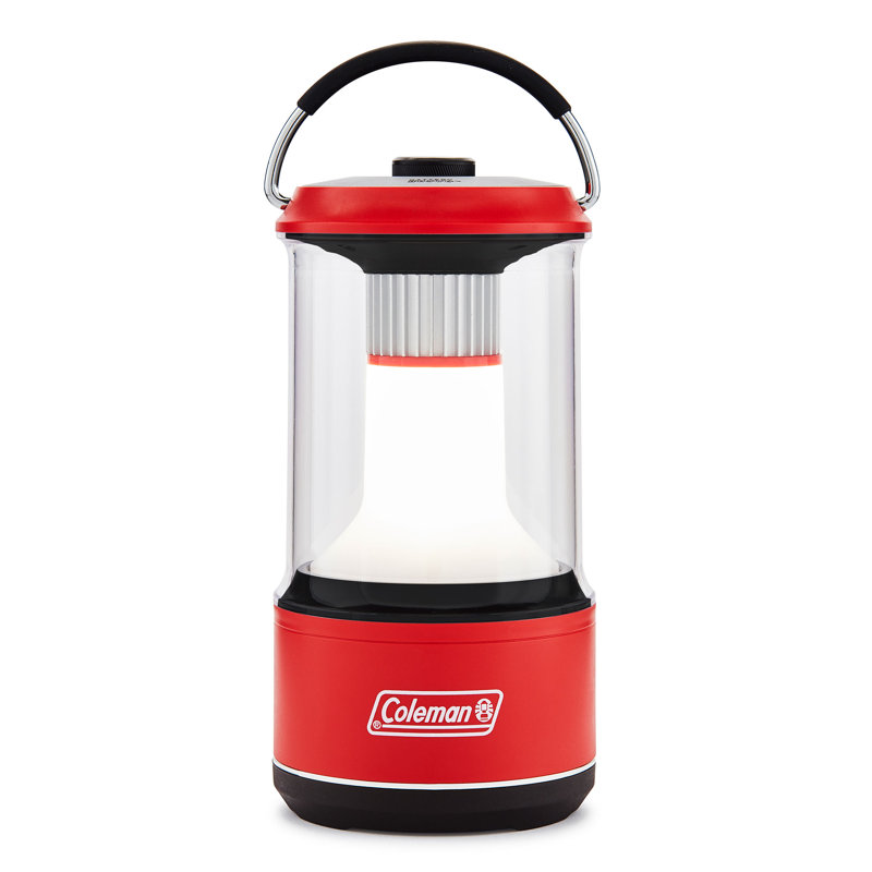 8.8'' Battery Powered Integrated LED Outdoor Lantern, Red