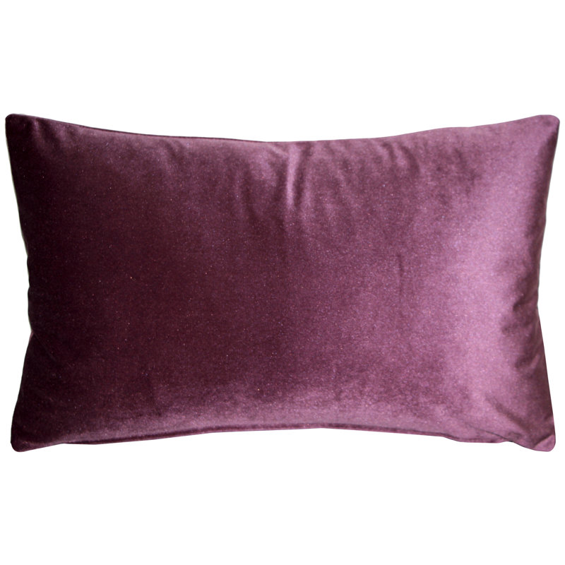 Velvet Throw Pillow, Aubergine