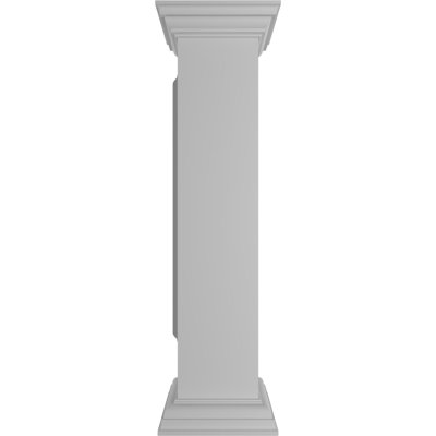 Poteau de poteau d'angle avec panneau, capitonnage et base (ensemble d'installation inclus)