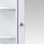Armoire de rangement murale de salle de bain avec miroir, armoire à pharmacie avec tablette en bois réglable et portes, armoires de rangement montées avec 6 tablettes ouvertes-882272008