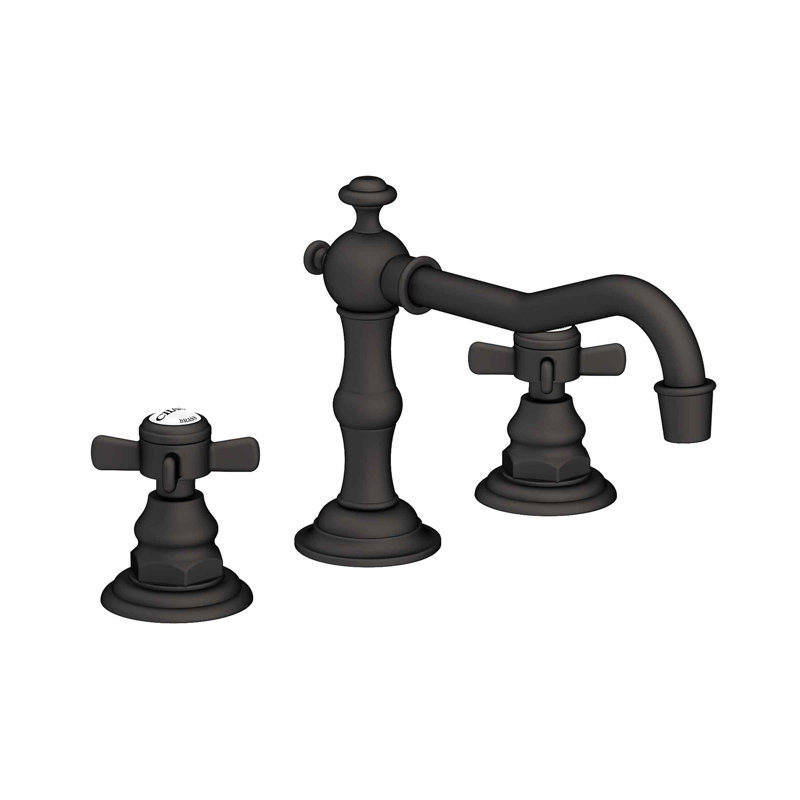 Fairfield Widespread Bathroom Faucet with Drain Assembly, Flat Black