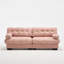 Canapé modulaire profond à cadre en bois rose de 88 po Deep Home