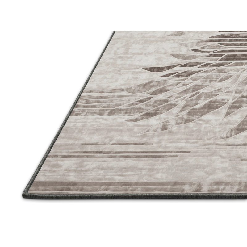 Silky Soft Plush Gray Area Rug, Rectangle 7' x 9'