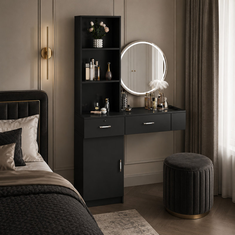 Table de coiffeuse, Black