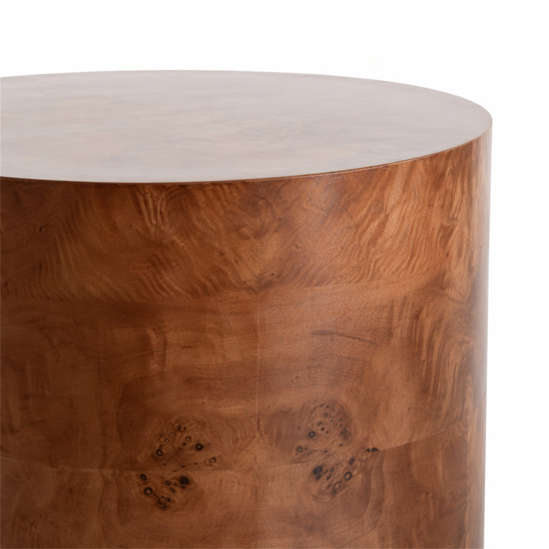 Ensemble de 2 tables basses gigognes, H 14,96 po x l 18,9 po x P 18,9 po, Marron foncé