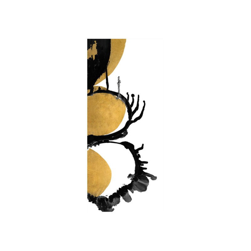 Gilded Indigo II Print by DAWN SWEITZER, Glass Coat, 81" H x 36" W x 1.5" D