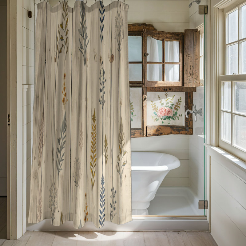 Rustic Blends - Premium Shower Curtain, 74''H x 71''W