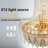 14-light Dimmable Luxrious Gold Crystal Chandelier