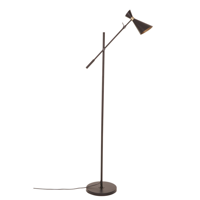 Romero 160cm Black Task Floor Lamp