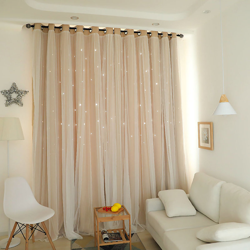 Evolett Room Darkening Curtain Single Panel, Yellow