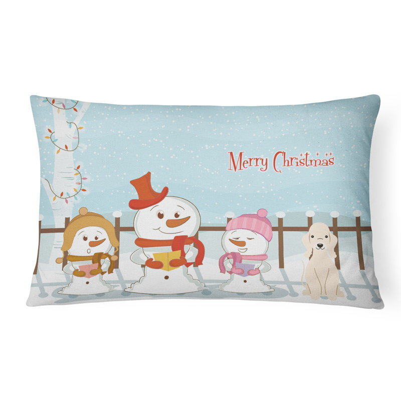 Coussin lombaire intérieur / extérieur Merry Christmas, Sable