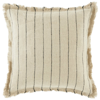 Housse de coussin réversible en lin l 20 po x H 20 po Carmelia