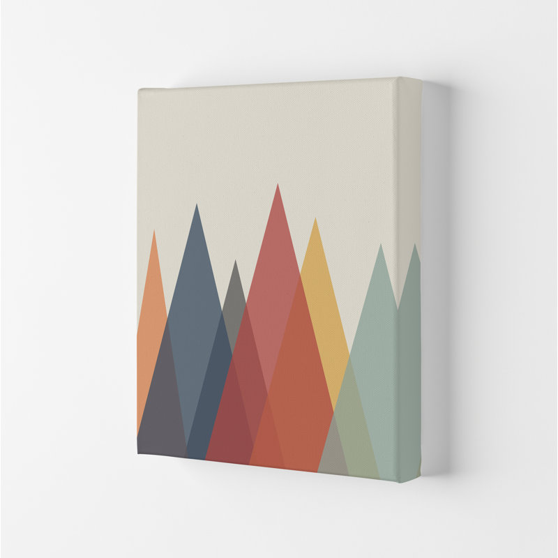 Portrait Mountain Abstract Original - Print, No Frame, 30cm H x 21cm W x 1cm D