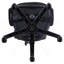 Chaise de bureau pivotante noire avec accoudoirs