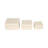 Set Of 3 6/7/9" Chain Boxes, Ivory