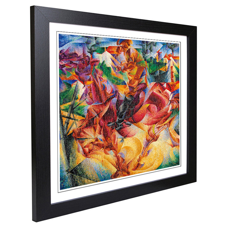 Elasticity by Umberto Boccioni - Framed Print, Black