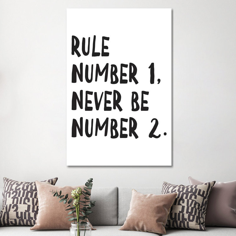 Rule Number by Pixy Paper - Wrapped Canvas Print, 152.5 cm H x 101.5 cm W