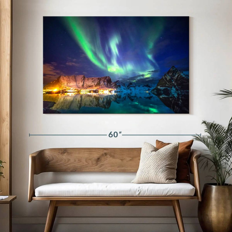 Alvord Lofoten Aurora Lights, 34" H x 51" W