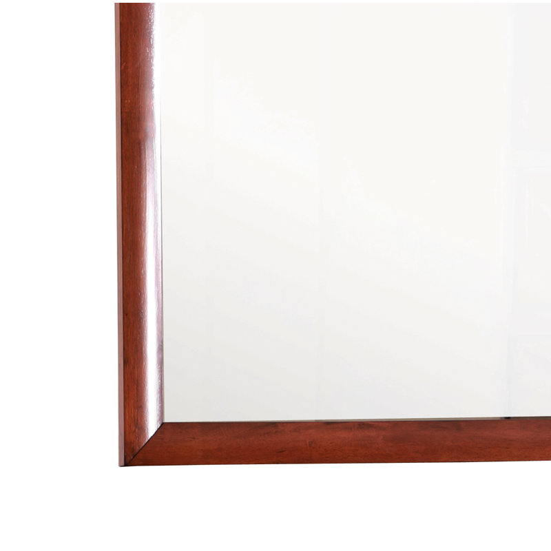 Miroir pour utilisation quotidienne, cerise, 39 po x 35 po, Brun
