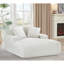 Chaise longue en velours côtelé doux, canapé confortable avec rembourrage en mousse, canapé-lit confortable pour le salon, la chambre à coucher, aucun assemblage requis