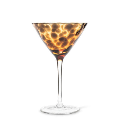 Tortoise Martini Glass