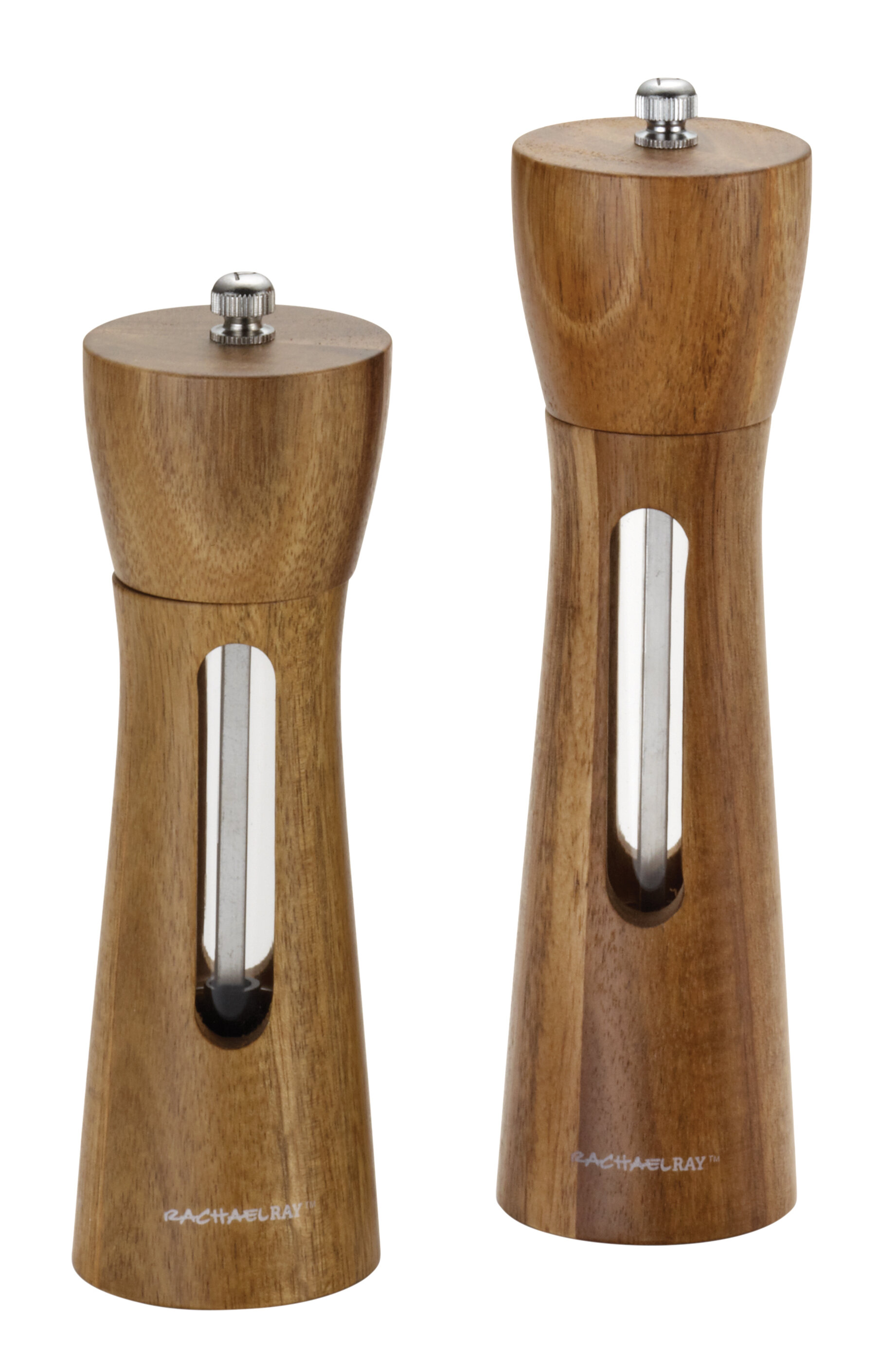 Rachael Ray Tools and Gadgets 2 Piece Acacia Salt and Pepper Grinder Set &  Reviews