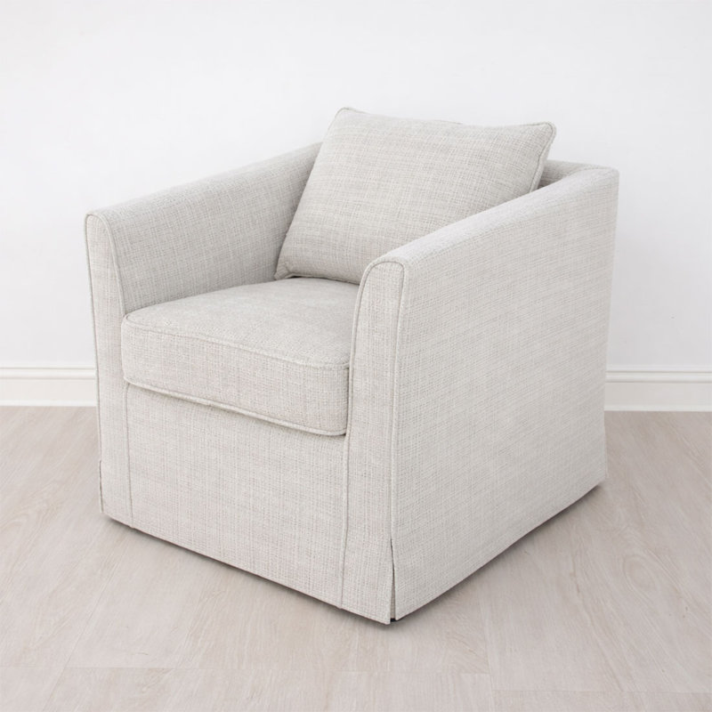 Austin Accent Chair, Pearl Fabric