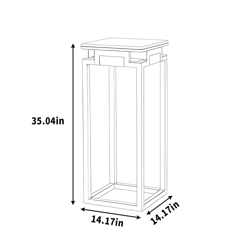 Flower frame solid wood imitation ancient simple