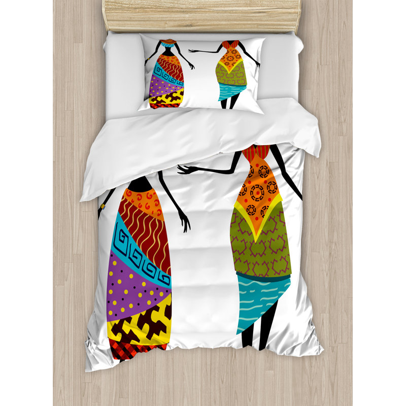 Ensemble de housse de couette africain, Simple
