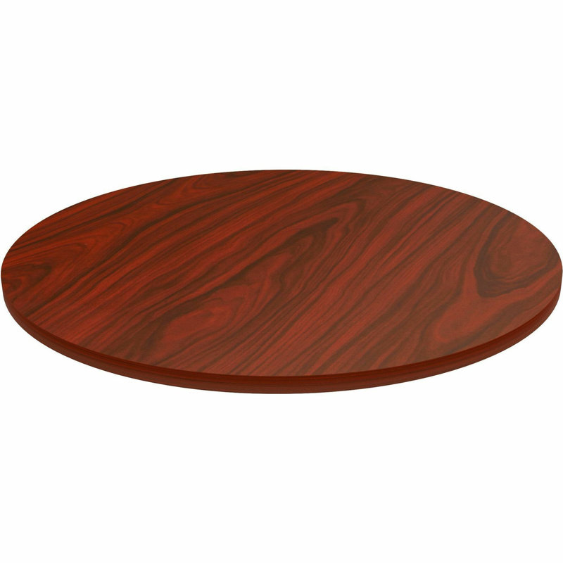 Plateau de table d'hôtellerie / conférence / hall d'entrée, H 1 po x l 36 po x P 36 po, Noyer