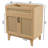 Javer 30" Rattan Modern Farmhouse 2-Shelf Bath Vanity Cabinet Only (Sink Basin not Included)-93805414