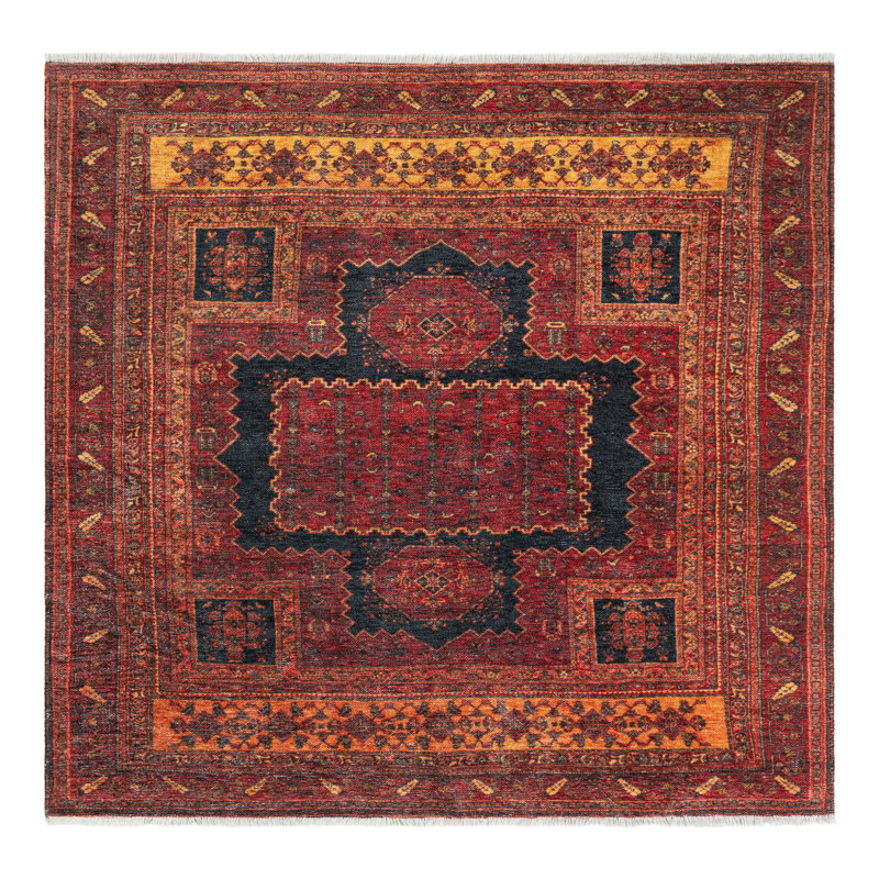 Tapis boutique Rugs.com Shirin, Carré 5 pi 1 po
