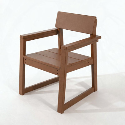 HDPE Outdoor Dining Armchairs – All-Weather Recycled Plastic for Backyard & Garden