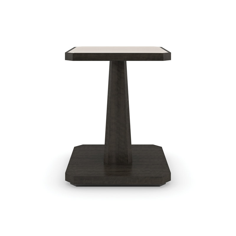 Stone Top End Table