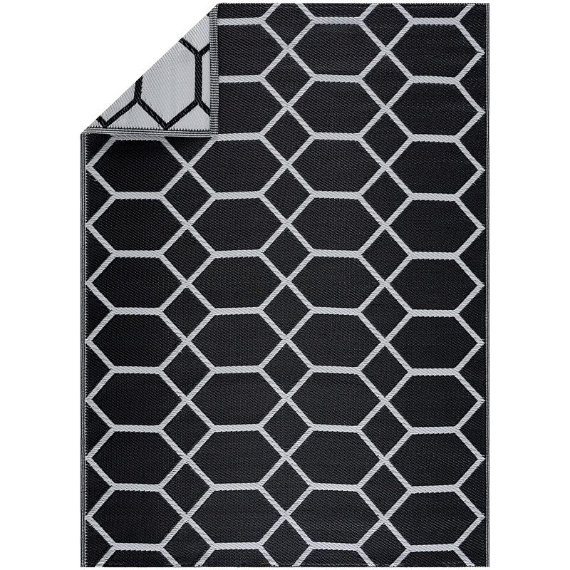 Geometric Indoor / Outdoor Rug, Rectangle 6' x 9'