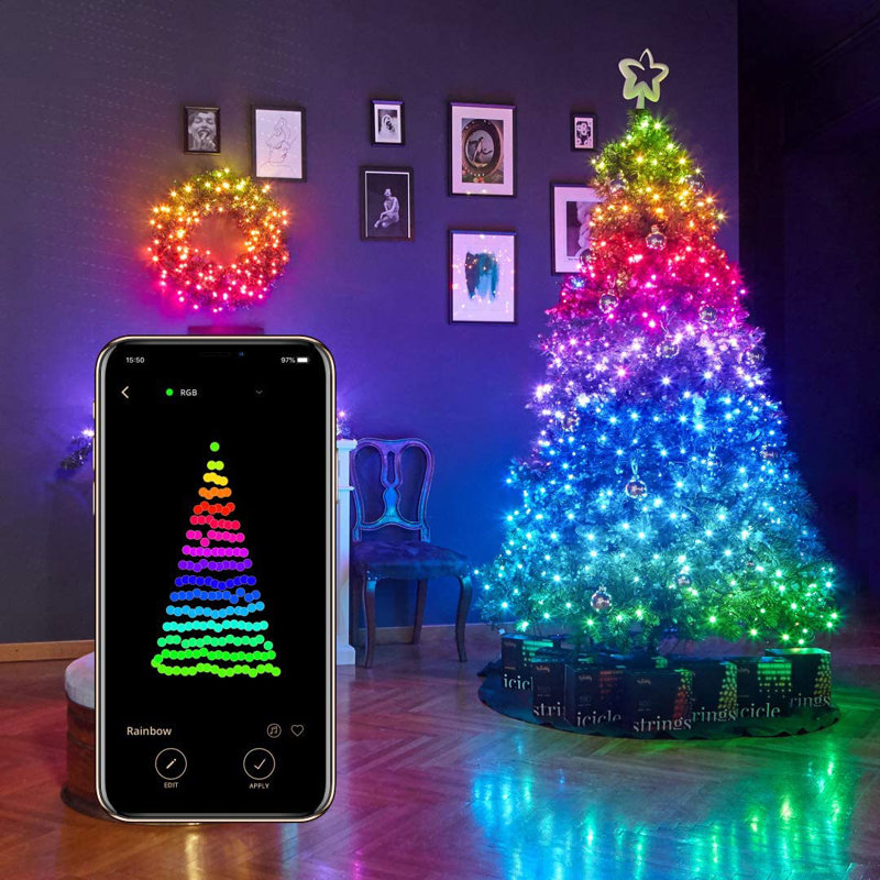 Twinkly 105ft Multicolor and White LED Smart String Lights