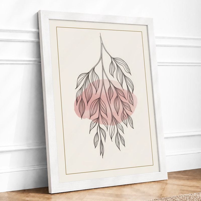 Drooping Botanica Botanical - Print, A4 - 29.7 x 21.0 cm, White
