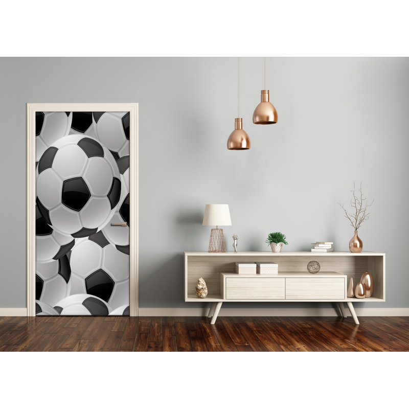 Football Adhesive Door Decal